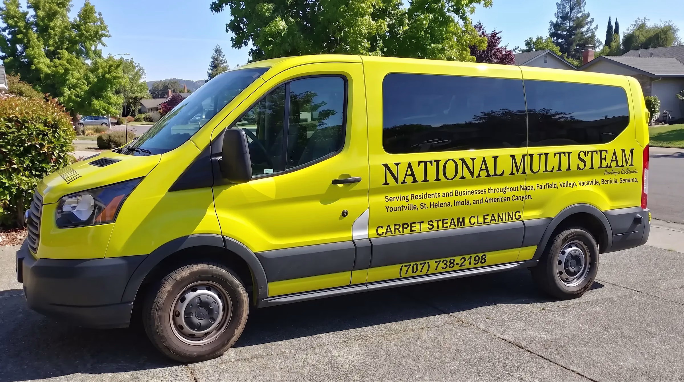 National Multi Steam professional carpet cleaning van Vallejo CA